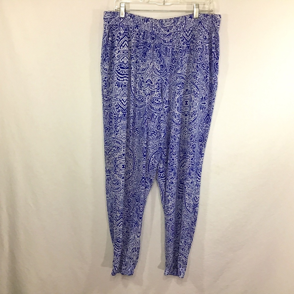 Cato Woman Blue/White Joggers
